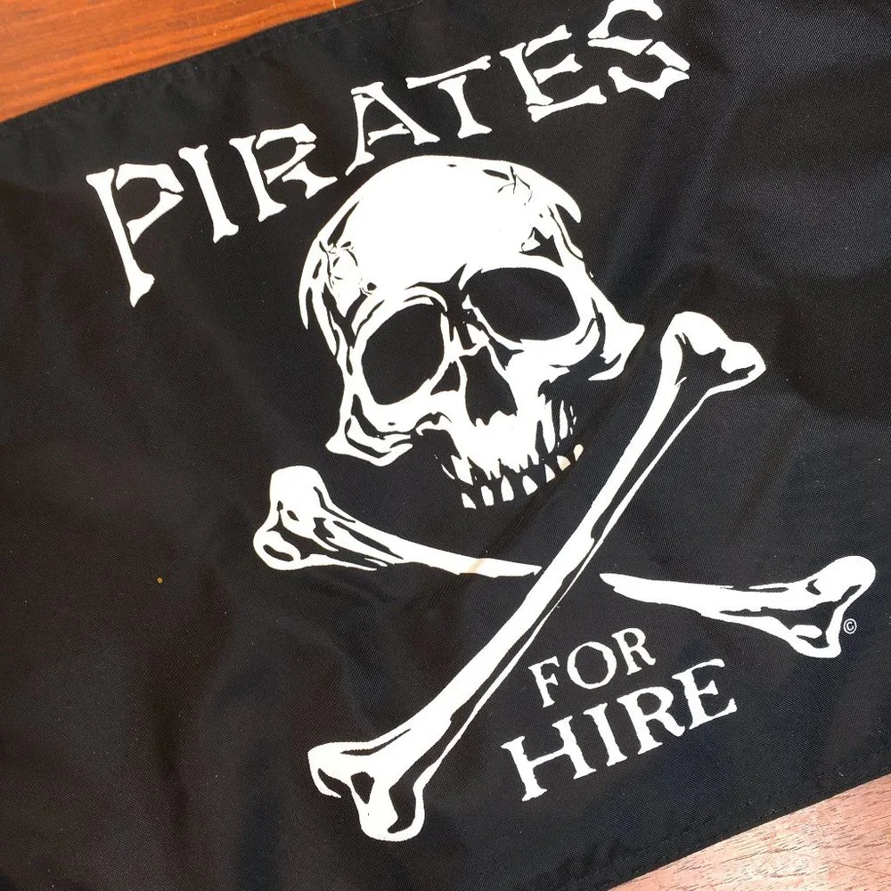 SKULL & BONES Pirate Party Flag Jolly Roger 12